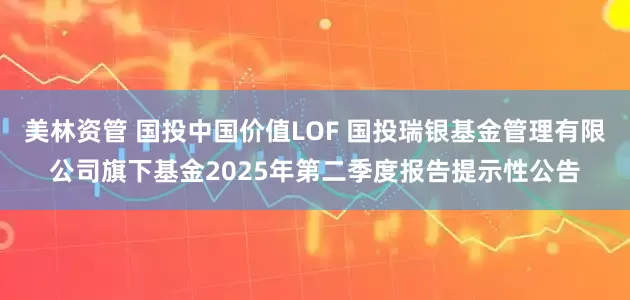 美林资管 国投中国价值LOF 国投瑞银基金管理有限公司旗下基金2025年第二季度报告提示性公告